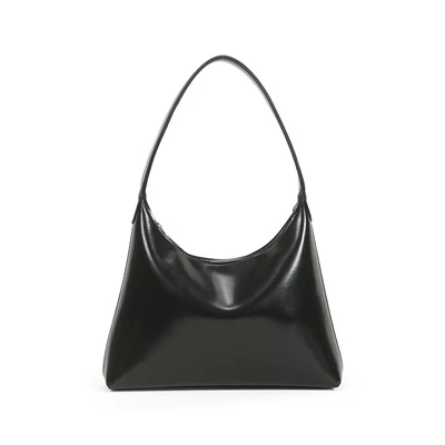 Sac Hobo en cuir brillant de style vintage-
